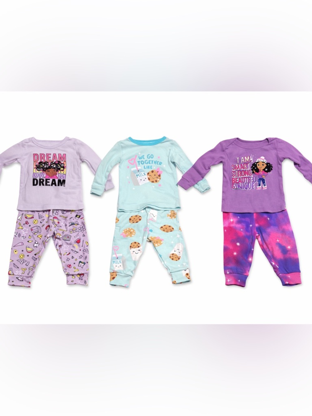 NEW 3-Piece Toddler Girl Pajama Size 3-6M